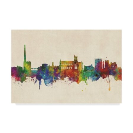 Michael Tompsett 'Carlisle England Skyline' Canvas Art,30x47